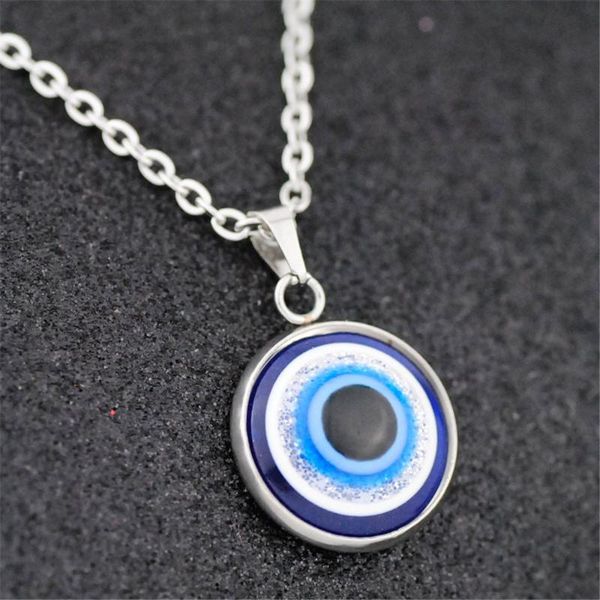 pendant necklaces fashion lucky evil eye charms necklace for women girl cute stainless steel chain choker christmas gift, Silver
pendant necklaces fashion lucky evil eye charms necklace for women girl cute stainless steel chain choker christmas gift, Silver