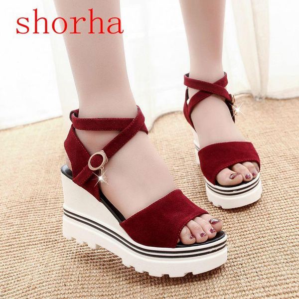 shorha 2021 summer korean muffin fish head women sandals with platform wild simple shoes women's high heel, Black
shorha 2021 summer korean muffin fish head women sandals with platform wild simple shoes women's high heel, Black