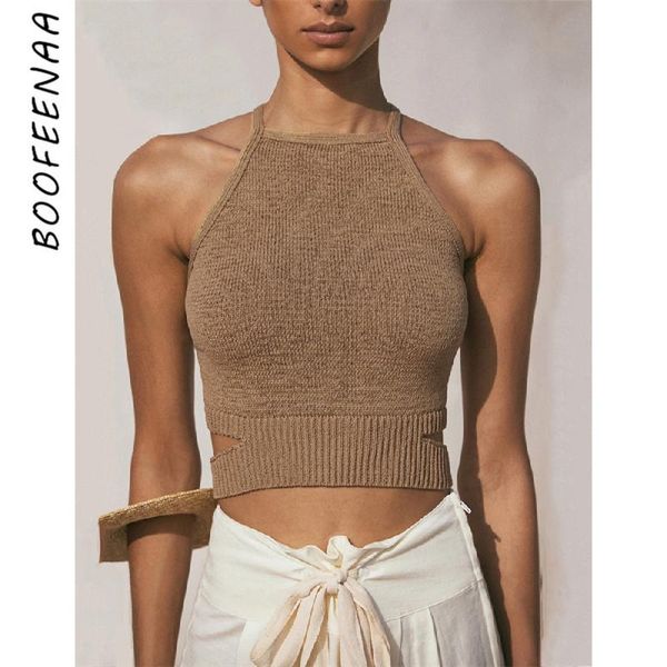 women's tanks & camis boofeenaa brown knitted backless halter camisoles resort wear 2021 cutout cropped sweater vest tank c97-, White
women's tanks & camis boofeenaa brown knitted backless halter camisoles resort wear 2021 cutout cropped sweater vest tank c97-, White