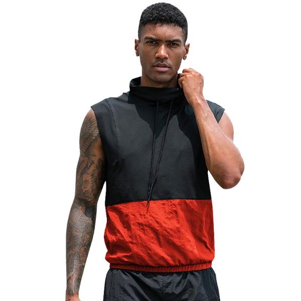 running jerseys men sports vest patchwork contrast color tank quick dry fitness shirt gym bodybuilding training sleeveless t-shirt, Black;blue
running jerseys men sports vest patchwork contrast color tank quick dry fitness shirt gym bodybuilding training sleeveless t-shirt, Black;blue