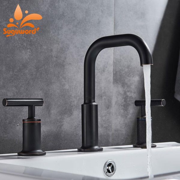 bathroom sink faucets luxury basin faucet dual handle three holes 2021 est deck mounted and cold water brushed golden/ orb//chrome
bathroom sink faucets luxury basin faucet dual handle three holes 2021 est deck mounted and cold water brushed golden/ orb//chrome