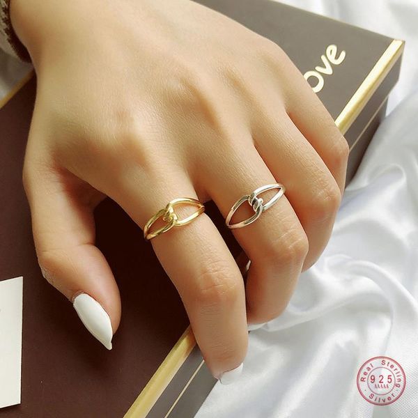 sterling silver intertwined love "never be separated" rope knot couple ring girlfriend gift wedding proposal jewelry cluster rings, Golden;silver
sterling silver intertwined love "never be separated" rope knot couple ring girlfriend gift wedding proposal jewelry cluster rings, Golden;silver