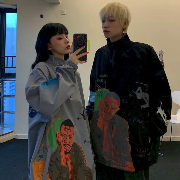 women's jackets men's and women's devil jackets, lovers' wear, niche design, aesthetics, autumn, loose, korea, Black;brown
women's jackets men's and women's devil jackets, lovers' wear, niche design, aesthetics, autumn, loose, korea, Black;brown
