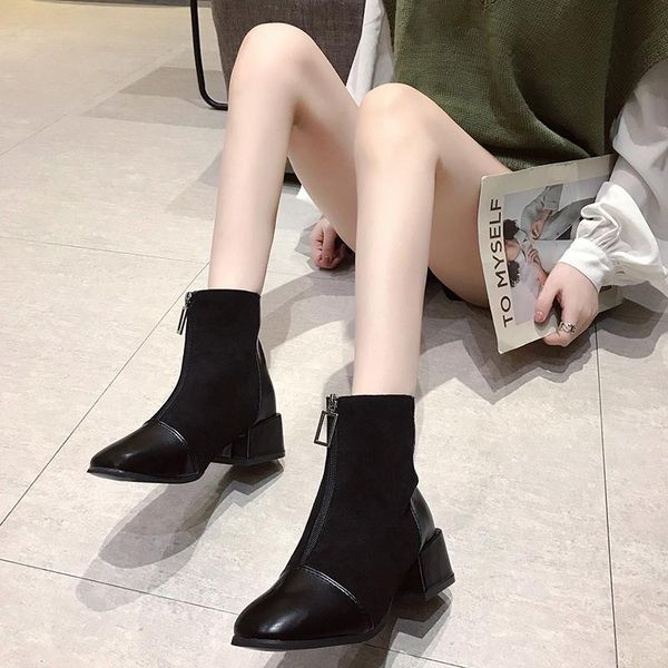 boots fashion zipper black women autumn and winter heeled ankle 2021 comfortable suede women's short boot
boots fashion zipper black women autumn and winter heeled ankle 2021 comfortable suede women's short boot