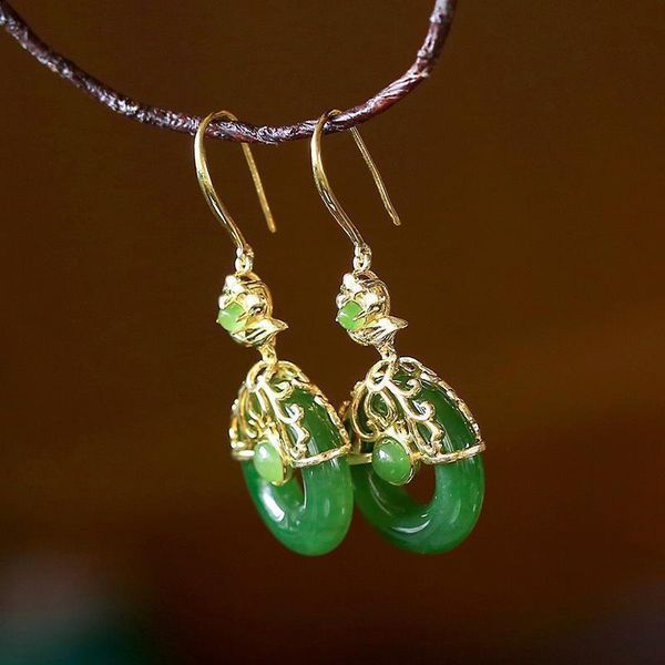 dangle & chandelier s925 sterling silver natural hetian jade green ring earring pendant trendy earrings original design
dangle & chandelier s925 sterling silver natural hetian jade green ring earring pendant trendy earrings original design