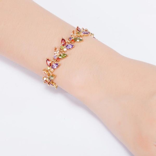 link, chain dainty leaf crystal bangles for women elegant deluxe bracelet manchette chromatic color boho brace lace wedding fine jewelry gif, Black
link, chain dainty leaf crystal bangles for women elegant deluxe bracelet manchette chromatic color boho brace lace wedding fine jewelry gif, Black