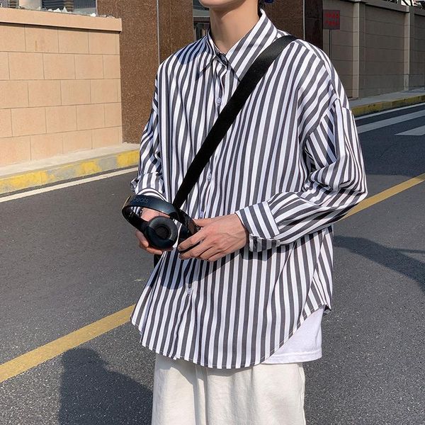 men's casual shirts summer thin striped shirt fashion business society mens dress korean loose men long-sleeved s-3xl, White;black
men's casual shirts summer thin striped shirt fashion business society mens dress korean loose men long-sleeved s-3xl, White;black