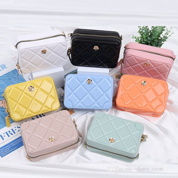 girls princess handbags versatile pvc change purse with a zipper makeup bag kids candy color flower one shoulder bags f849, Black
girls princess handbags versatile pvc change purse with a zipper makeup bag kids candy color flower one shoulder bags f849, Black