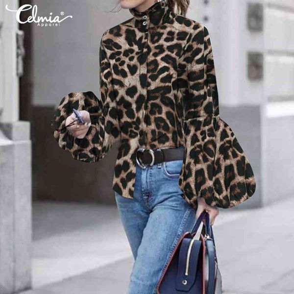 Women's Blouses & Shirts Plus Size Tops Celmia Women High Neck Lantern Sleeve Fashion Blouse Long Leopard Print Ladies Casual Blusas Femme TEIY, White
Women's Blouses & Shirts Plus Size Tops Celmia Women High Neck Lantern Sleeve Fashion Blouse Long Leopard Print Ladies Casual Blusas Femme TEIY, White