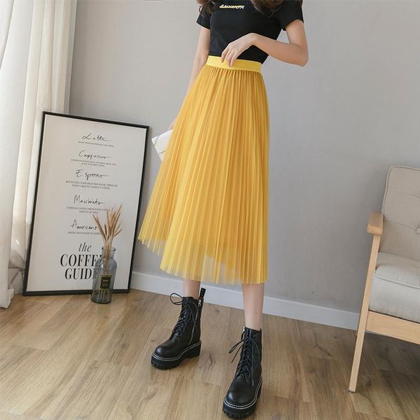 skirts 2021 women tulle skirt elastic high waist mesh spring summer fashion long a line girl korean pleated faldas, Black
skirts 2021 women tulle skirt elastic high waist mesh spring summer fashion long a line girl korean pleated faldas, Black