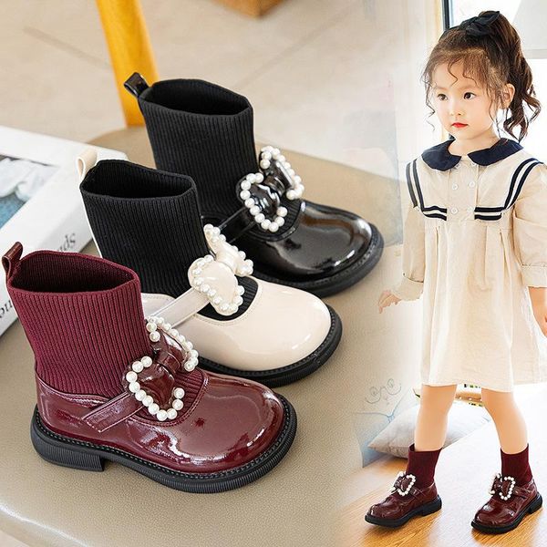 boots girls leather shoes pearl bow princess kids flying knit soft sole chic sweet warm leisure cute bow-knot, Black;grey
boots girls leather shoes pearl bow princess kids flying knit soft sole chic sweet warm leisure cute bow-knot, Black;grey