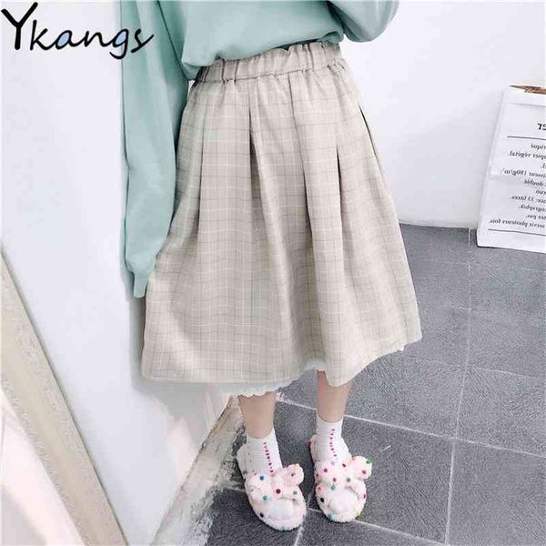 vintage plaid lace stitching women pleated skirt spring midi summer girls skirt fashion japanese sweet female cute skirts 210421, Black
vintage plaid lace stitching women pleated skirt spring midi summer girls skirt fashion japanese sweet female cute skirts 210421, Black