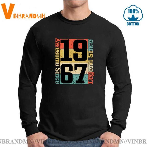 men's t-shirts long sleeves t shirt retro awesome since 1967 shirts birth year tee vintage tees, White;black
men's t-shirts long sleeves t shirt retro awesome since 1967 shirts birth year tee vintage tees, White;black