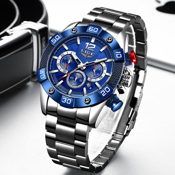 wristwatches lige stainless steel watches mens sport waterproof luminous chronograph quartz men watch relogio masculino, Slivery;brown
wristwatches lige stainless steel watches mens sport waterproof luminous chronograph quartz men watch relogio masculino, Slivery;brown