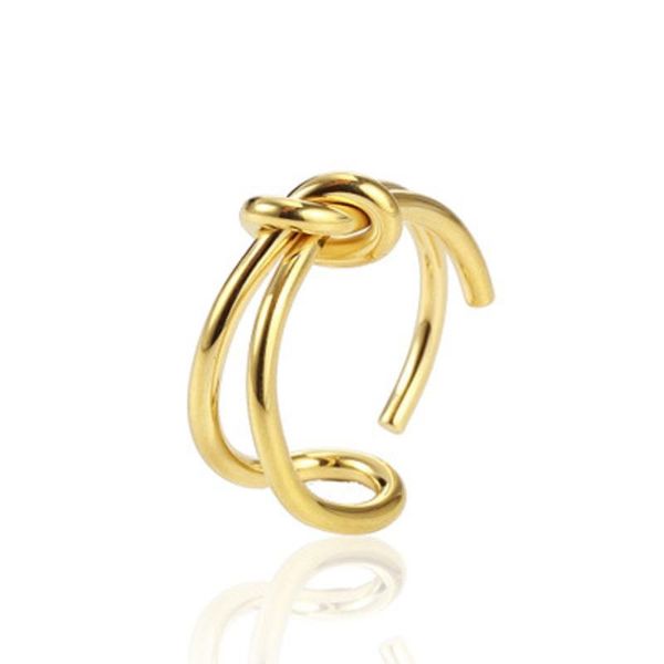 cluster rings fashion creative double line braided knotted titanium steel jewelry for woman gift never fade drop, Golden;silver
cluster rings fashion creative double line braided knotted titanium steel jewelry for woman gift never fade drop, Golden;silver