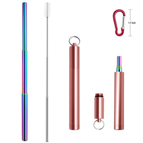drinking straws metal straw collapsible reusable portable stainless steel with case and brush for travel outdoor
drinking straws metal straw collapsible reusable portable stainless steel with case and brush for travel outdoor