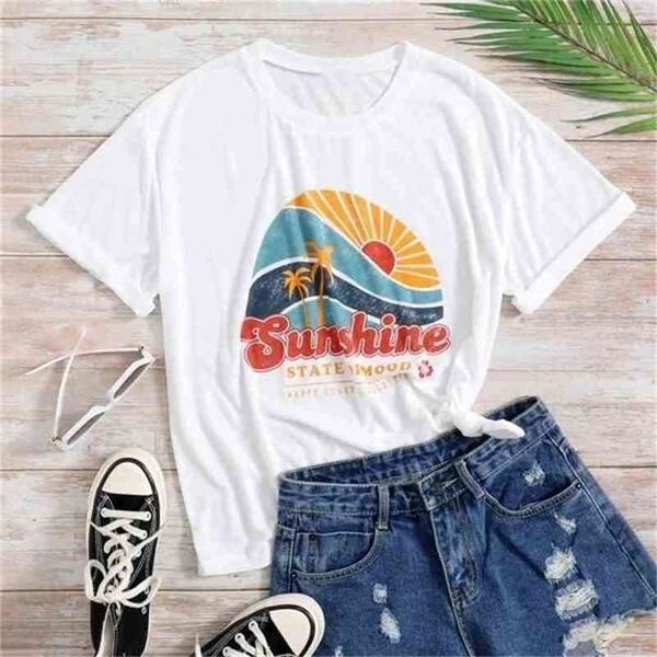 beach style sunshine state of mood vintage 90s fashion tumblr casual funny women tee t-shirt 210512, White
beach style sunshine state of mood vintage 90s fashion tumblr casual funny women tee t-shirt 210512, White