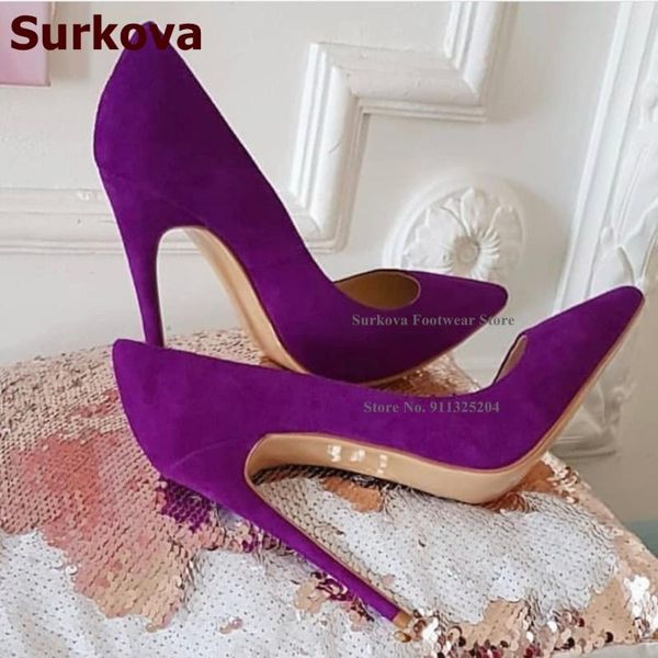 dress shoes surkova 12cm high heel suede wedding purple red blue shallow cut pointed toe pumps slip-on banquet size45, Black
dress shoes surkova 12cm high heel suede wedding purple red blue shallow cut pointed toe pumps slip-on banquet size45, Black