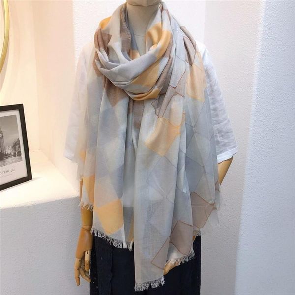 scarves peach-yao 2021 cotton cashmere big size square shape light soft slim fashion scarf pashmina for women, Blue;gray
scarves peach-yao 2021 cotton cashmere big size square shape light soft slim fashion scarf pashmina for women, Blue;gray