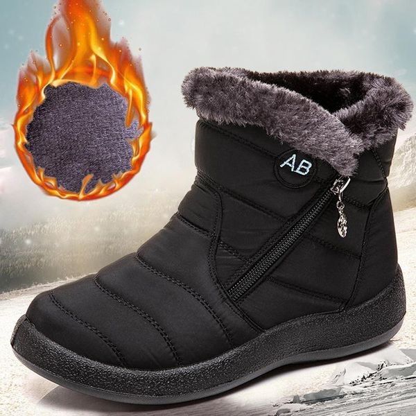 boots women snow female warm plush fur ankle winter flat ultrlight footwear plus size 43, Black
boots women snow female warm plush fur ankle winter flat ultrlight footwear plus size 43, Black
