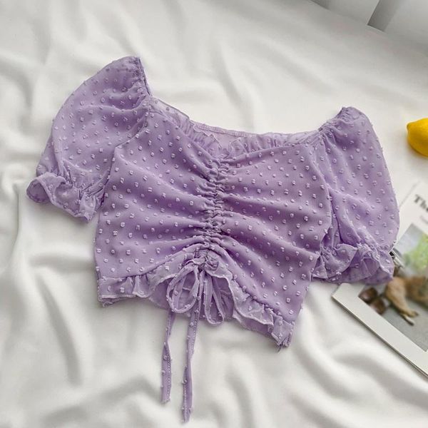 women's blouses & shirts polka dot shirt summer slash neck female crop ladies sweet expose navel short chiffon 2021, White
women's blouses & shirts polka dot shirt summer slash neck female crop ladies sweet expose navel short chiffon 2021, White