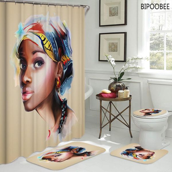 beautiful black girl bathroom curtains turban african american shower curtain toilet lid cover non-slip pedestal rug bath mats
beautiful black girl bathroom curtains turban african american shower curtain toilet lid cover non-slip pedestal rug bath mats