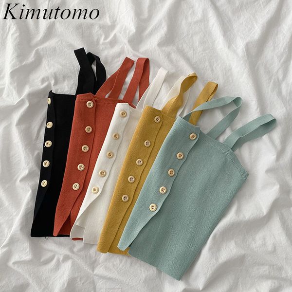 kimutomo solid single buttons camis female summer korea chic sleeveless off shoulder slimming short elegant fashion 210521, White
kimutomo solid single buttons camis female summer korea chic sleeveless off shoulder slimming short elegant fashion 210521, White