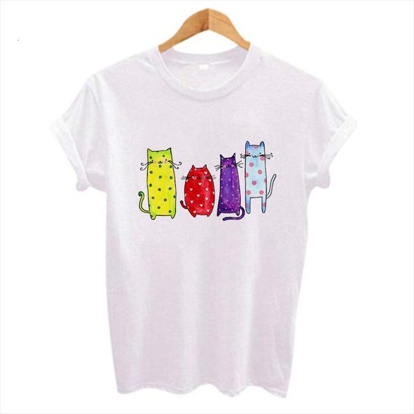 Summer Kawaii Long Neck Mens Tops Cat Cartoon Colorful Printed Men And Women White Tees Short Sleeve, White;black
Summer Kawaii Long Neck Mens Tops Cat Cartoon Colorful Printed Men And Women White Tees Short Sleeve, White;black