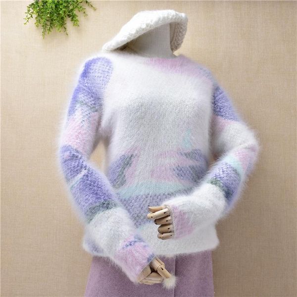 women's sweaters super beauty long hair mink cashmere fur knit print vintage slim fashion pullover lady sweater spring women clothing, White;black
women's sweaters super beauty long hair mink cashmere fur knit print vintage slim fashion pullover lady sweater spring women clothing, White;black