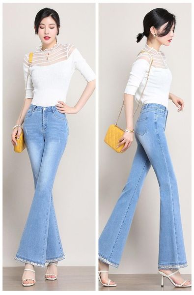 women's jeans high waist sequined flared 2021 spring and autumn pants fashion casual, Blue
women's jeans high waist sequined flared 2021 spring and autumn pants fashion casual, Blue