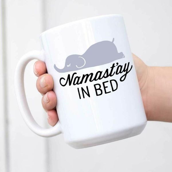 mugs details about  funny coffee mug white ceramic jumbo cup - namaste in bed elephant
mugs details about  funny coffee mug white ceramic jumbo cup - namaste in bed elephant