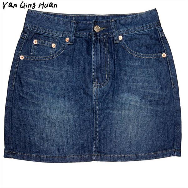 summer denim button plus size womens skirts vintage blue short mini fashion slim was thin package hip, Black
summer denim button plus size womens skirts vintage blue short mini fashion slim was thin package hip, Black