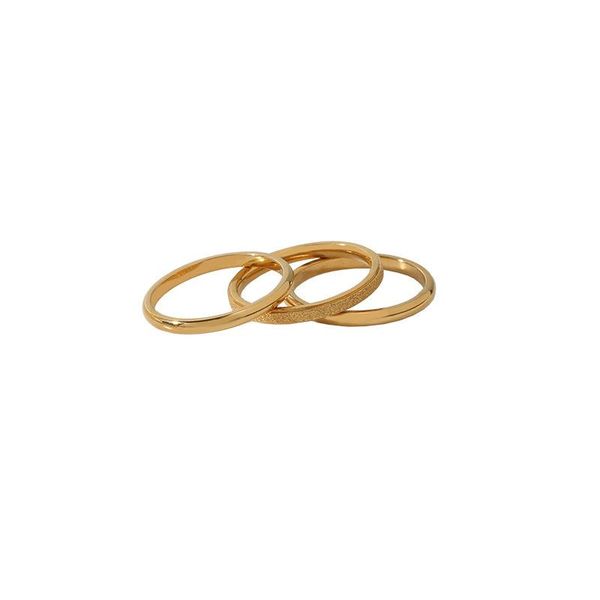 three-piece titanium steel ring sansei iii index finger ladies personality all-match frosted cluster rings, Golden;silver
three-piece titanium steel ring sansei iii index finger ladies personality all-match frosted cluster rings, Golden;silver