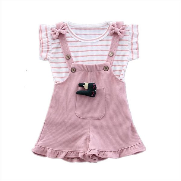 summer children clothing baby cute girls casual t shirts bib shorts 2pcs set toddler cartoon fashion cotton infant clothes suit, White
summer children clothing baby cute girls casual t shirts bib shorts 2pcs set toddler cartoon fashion cotton infant clothes suit, White
