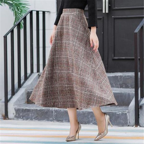 skirts wool plaid skirt knee length women autumn and winterlong lady tartan blend, Black
skirts wool plaid skirt knee length women autumn and winterlong lady tartan blend, Black