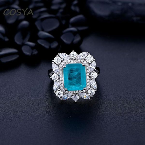 cluster rings cosya 100% 925 sterling silver rectangular 8*10mm paraiba color fashion personality for women engagement fine jewelry gift, Golden;silver
cluster rings cosya 100% 925 sterling silver rectangular 8*10mm paraiba color fashion personality for women engagement fine jewelry gift, Golden;silver
