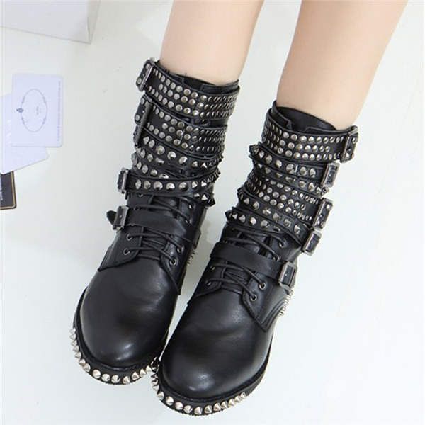 boot fret mode fashion rivets three buckle five buckles cross mrs ankle boots for black leather women shoes
boot fret mode fashion rivets three buckle five buckles cross mrs ankle boots for black leather women shoes