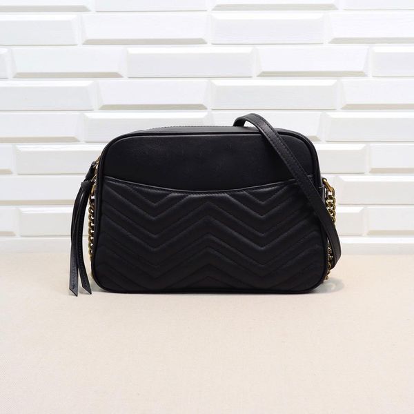 ladies' designer brand geniue leather shoulder bags women's chain wave pattern drop shipping basic corssbody bag 20