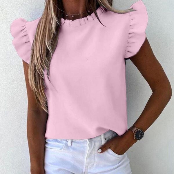female summer shirts loose o-neck casual butterfly sleeve blouse solid color trendy 2021 basic shires robe femme women's blouses &, White
female summer shirts loose o-neck casual butterfly sleeve blouse solid color trendy 2021 basic shires robe femme women's blouses &, White