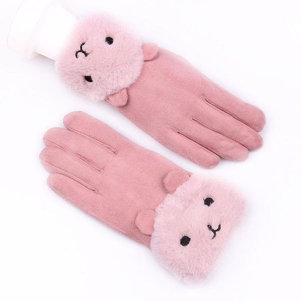sports gloves women fashion suede imitation winter with plush waist female kitty design thicken riding screen touch mittens, Black
sports gloves women fashion suede imitation winter with plush waist female kitty design thicken riding screen touch mittens, Black