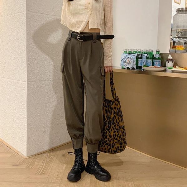 fashion streetwear cargo pants women black ankle length elastic waist joggers trousers casual female women's & capris, Black;white
fashion streetwear cargo pants women black ankle length elastic waist joggers trousers casual female women's & capris, Black;white