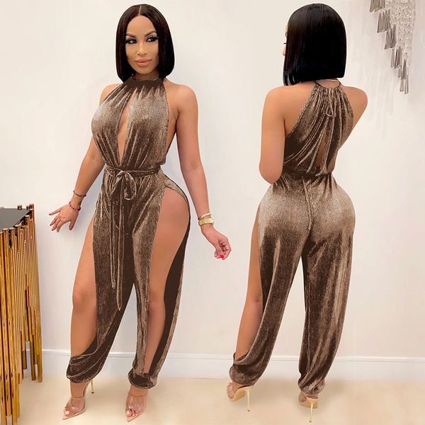 beyprern beautiful high slit open leg jumpsuit rompers womens sleeveless hollow out corduroy belted jumpsuits club overalls, Black;white
beyprern beautiful high slit open leg jumpsuit rompers womens sleeveless hollow out corduroy belted jumpsuits club overalls, Black;white