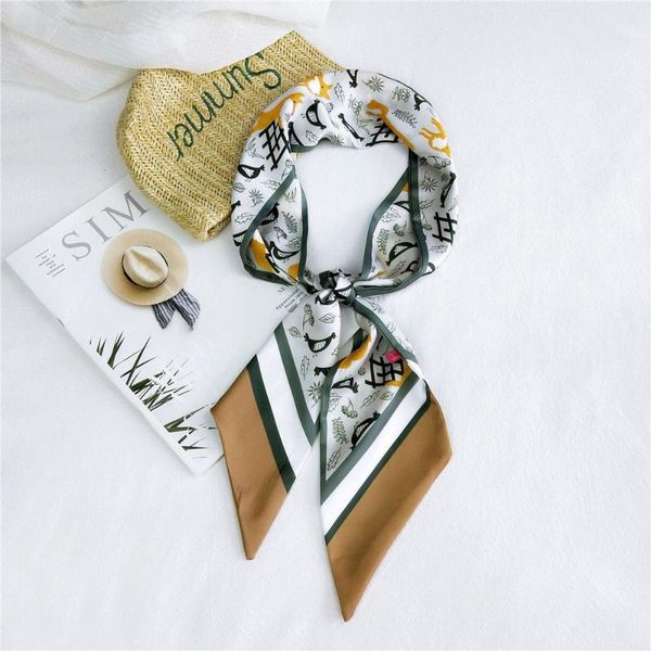 scarves luxury silk scarf women designer style bag ribbons letter small paris holiday print head handle ribbon long, Blue;gray
scarves luxury silk scarf women designer style bag ribbons letter small paris holiday print head handle ribbon long, Blue;gray