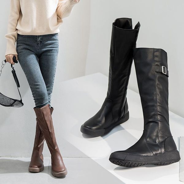 plus size 35-52 nice new women buckle boots high heels winter wrinkled pu shoes woman retro style female casual brown footwear, Black
plus size 35-52 nice new women buckle boots high heels winter wrinkled pu shoes woman retro style female casual brown footwear, Black