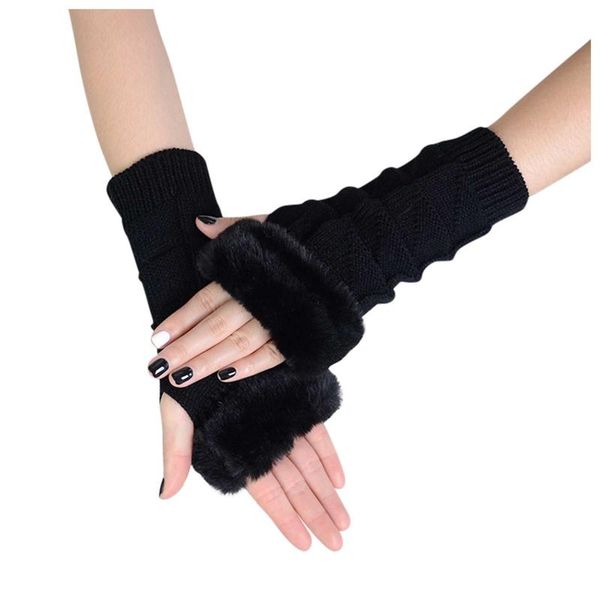 five fingers gloves winter fashion women solid color frayed warm typing elastic half-finger outdoor fur clothing accessories, Blue;gray
five fingers gloves winter fashion women solid color frayed warm typing elastic half-finger outdoor fur clothing accessories, Blue;gray