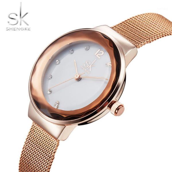wristwatches shengke brand fashion women watch luxury rhinestone silver stainless steel strap ladies clock montre femme, Slivery;brown
wristwatches shengke brand fashion women watch luxury rhinestone silver stainless steel strap ladies clock montre femme, Slivery;brown