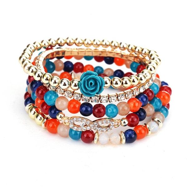youthful fashion 5-piece bracelet wholesale ethnic rose resin beads multi-layer bracelets & bangles for women charms jewelry charm, Golden;silver
youthful fashion 5-piece bracelet wholesale ethnic rose resin beads multi-layer bracelets & bangles for women charms jewelry charm, Golden;silver