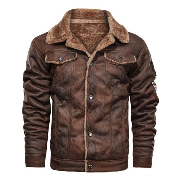 men's jackets men suede leather winter wool military jacket coat thick fur lined overcoats mens turn-down collar coats rgcw, Black;brown
men's jackets men suede leather winter wool military jacket coat thick fur lined overcoats mens turn-down collar coats rgcw, Black;brown