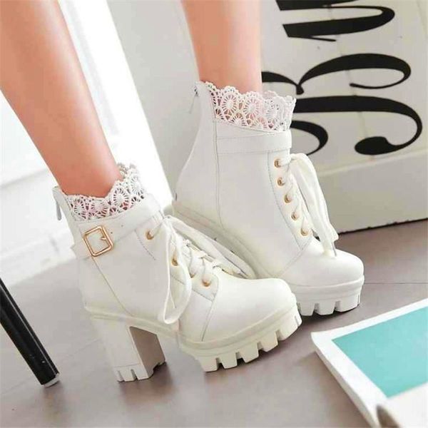 boots short tube spring and autumn winter single children's shoes super high thick with lace white large size riding, Black
boots short tube spring and autumn winter single children's shoes super high thick with lace white large size riding, Black