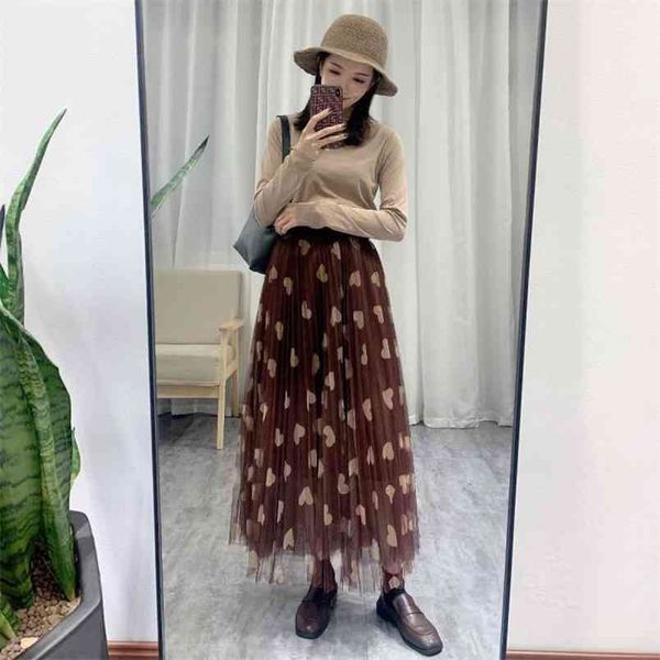 autumn winter elastic waist thin fresh peach heart a-line pleated skirt high casual women long 210527, Black
autumn winter elastic waist thin fresh peach heart a-line pleated skirt high casual women long 210527, Black